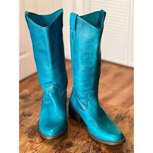Born Shavon's - Dark Turquoise Cowboy Boots